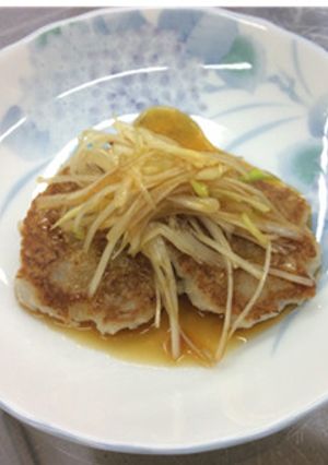 大根＆蓮根もちのシャキシャキ葱だれ-レシピのメイン写真
