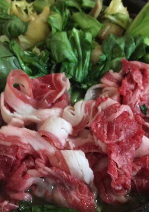 牛肉と砂ずりのすき焼き-レシピのメイン写真