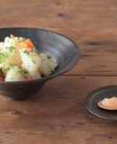 じゃがいもと人参の青海苔和え