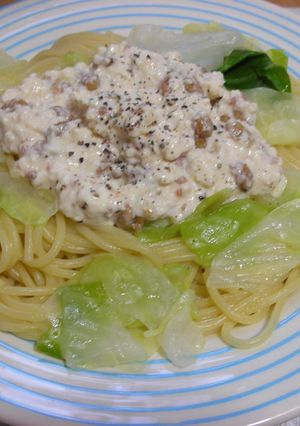とろふわ納豆腐パスタ-レシピのメイン写真
