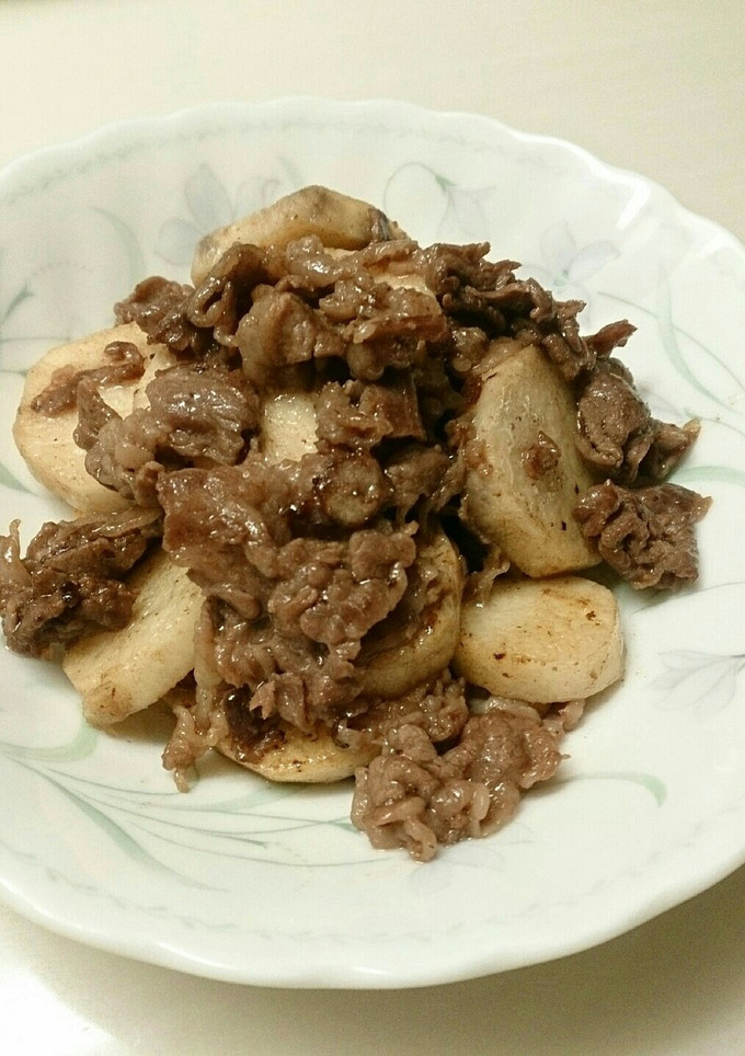 長芋と牛肉の甘辛炒め-レシピのメイン写真
