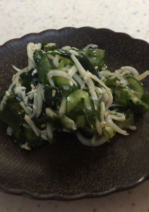 きゅうりとしらすの三杯酢（覚書用）-レシピのメイン写真