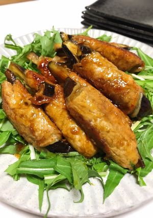 うなる旨さ‼︎なす巻きの豚肉生姜焼き-レシピのメイン写真