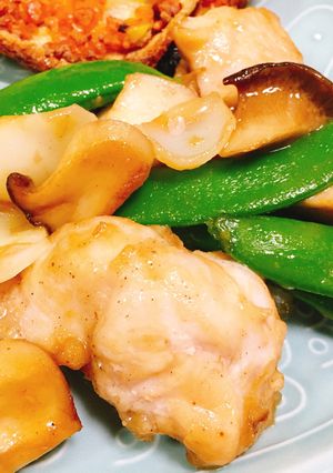 ゆりねと鶏肉のバター醤油炒め-レシピのメイン写真