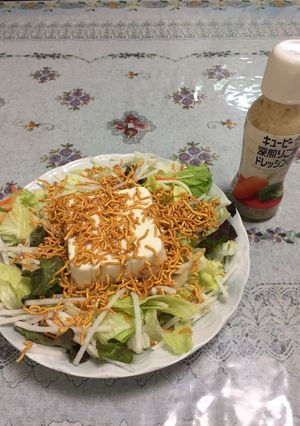 お豆腐サラダinベビースターラーメン-レシピのメイン写真