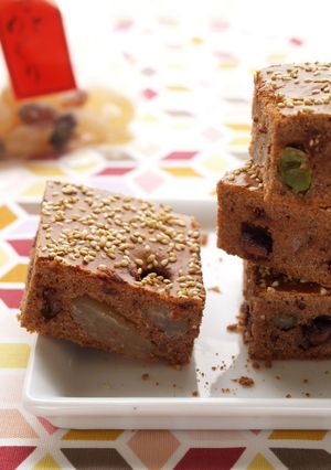 胡麻甘納豆チョコケーキ-レシピのメイン写真