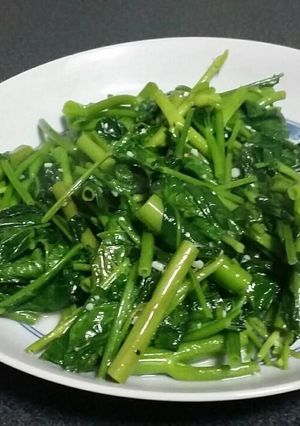簡単台湾料理☆炒空心菜（空心菜炒め）-レシピのメイン写真