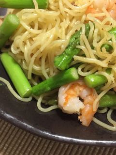 エビとアスパラの塩焼きそば-レシピのメイン写真