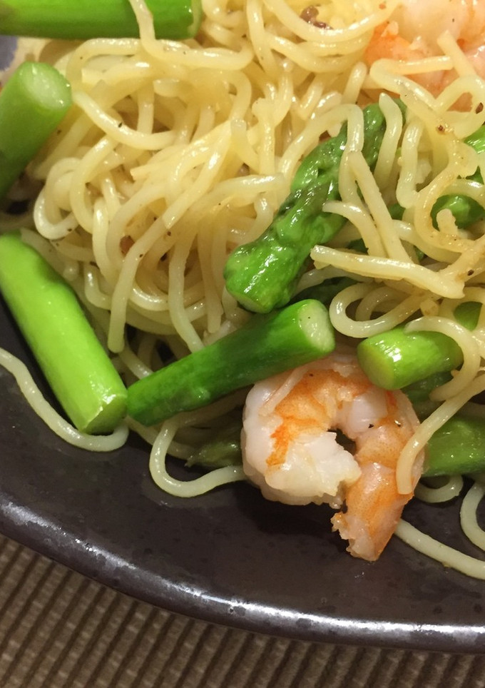 エビとアスパラの塩焼きそば-レシピのメイン写真