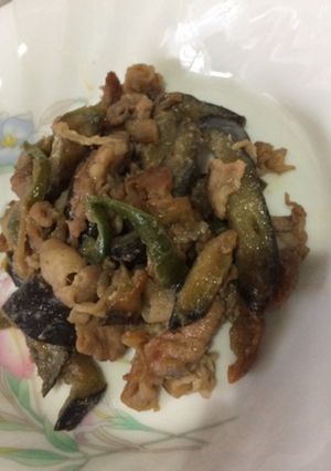 ナスとピーマンの肉味噌炒め-レシピのメイン写真