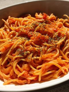簡単☆トマトとクリームチーズのパスタ-レシピのメイン写真