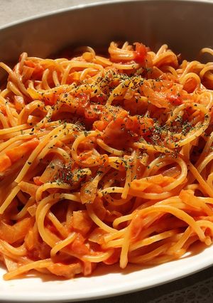 簡単☆トマトとクリームチーズのパスタ-レシピのメイン写真