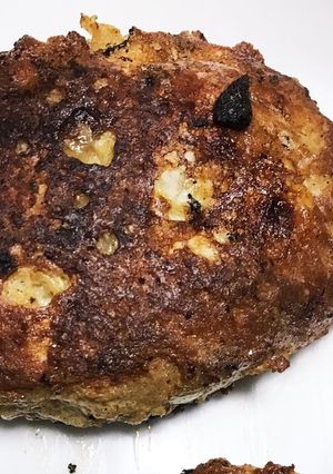 餃子のタネが余ったらハンバーグに！(笑)-レシピのメイン写真
