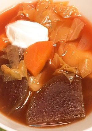 たっぷり野菜のボルシチ風スープ-レシピのメイン写真