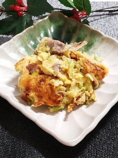 豚肉と千切りキャベツの卵とじ-レシピのメイン写真
