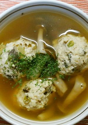 手作り肉団子♪椎茸入りのヘルシー鶏団子！-レシピのメイン写真