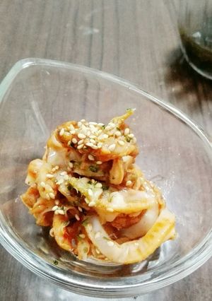 ちゃちゃっとおつまみ‼ホタテのひもキムチ-レシピのメイン写真