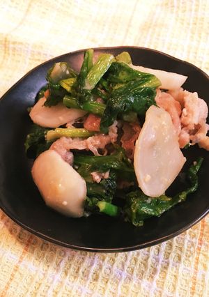 チャチャッとできる☆かぶと豚肉の味噌炒め-レシピのメイン写真