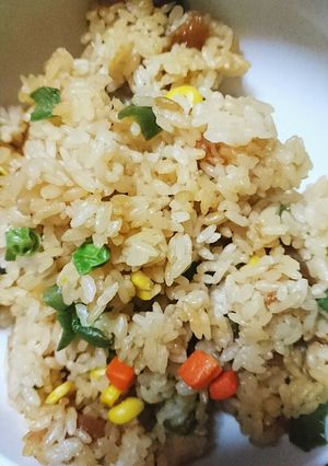 余った生姜焼きのタレでピラフ!-レシピのメイン写真