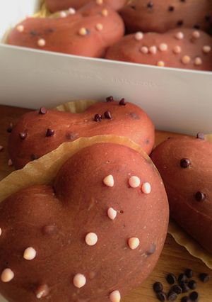ココナッツオイルdeハートチョコパン-レシピのメイン写真