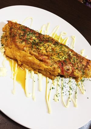 おかずになる！！カニカマオムレツ-レシピのメイン写真