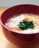 熱湯で煮る★美味★カットトマトで七草粥