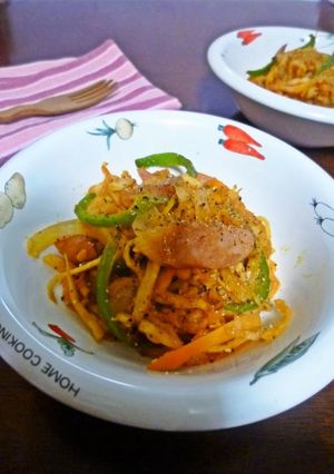 切り干し味噌ナポリタン-レシピのメイン写真