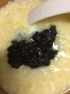 タマゴ雑炊にon♪海苔の佃煮(*´∀`)-レシピのメイン写真