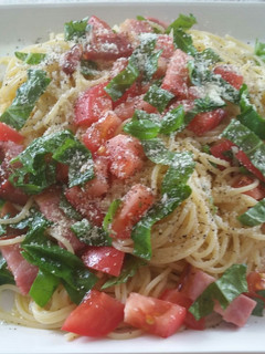トマトとバシルの冷たいパスタ-レシピのメイン写真