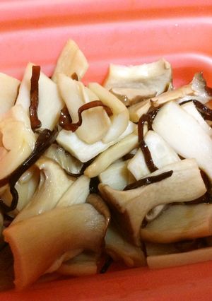 レンジでエリンギと塩昆布-レシピのメイン写真