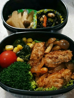 ミニハンバーグ弁当-レシピのメイン写真