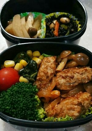 ミニハンバーグ弁当-レシピのメイン写真