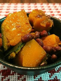 簡単☆かぼちゃと小豆のいとこ煮-レシピのメイン写真