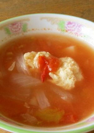 とり肉だんごのトマトスープ-レシピのメイン写真