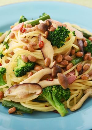 お野菜たっぷり納豆ペペロンチーノ-レシピのメイン写真
