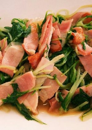 水菜とベーコンのバター醤油炒め-レシピのメイン写真