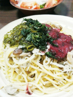 さっぱり‼梅めかぶの和風パスタ-レシピのメイン写真