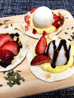 バレンタイン♡フルーツチョコレートピザ-レシピのメイン写真