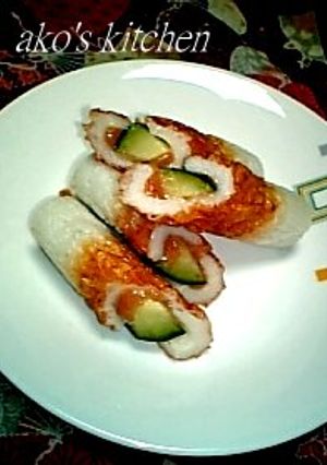 ちくわｉｎ練り梅きゅうり-レシピのメイン写真