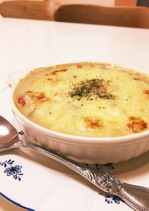【粕汁リメイク】かす汁のチーズ焼き♡-レシピのメイン写真