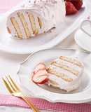 いちごホイップマリームのビスケットケーキ