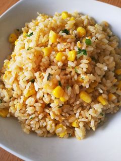 コーンと卵のバター正油炒めチャーハン❤️-レシピのメイン写真