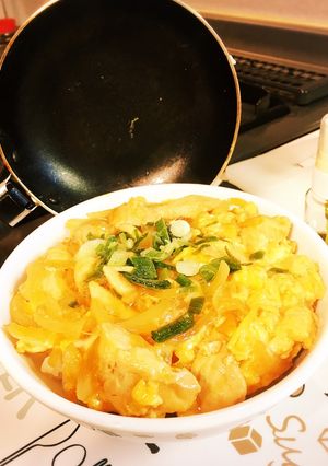 【潰瘍性大腸炎】鶏胸肉の親子丼-レシピのメイン写真