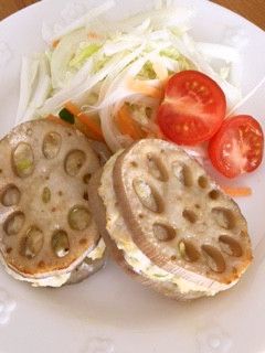 簡単☆免疫力up☆れんこんのはさみ焼き-レシピのメイン写真