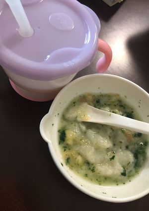 簡単★バナナとほうれん草のパンがゆ-レシピのメイン写真