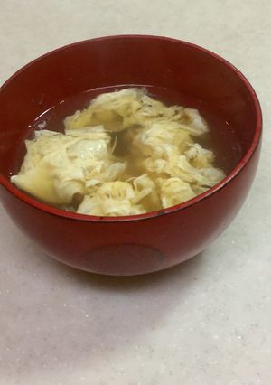 かきたま汁(卵スープ ) 豆腐スープ併記-レシピのメイン写真