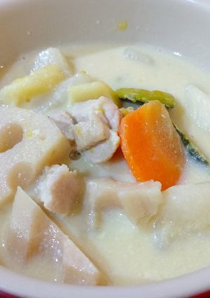 豆乳＆味噌で野菜ゴロゴロスープ-レシピのメイン写真
