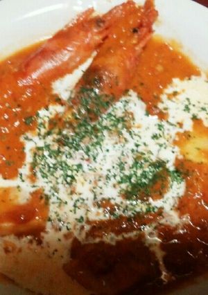 お家で簡単♪エビのトマトクリーム☆-レシピのメイン写真