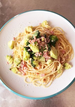 ロマネスコ＆ブロッコリーとベーコン-レシピのメイン写真