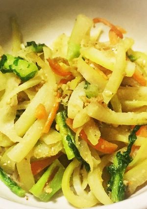 大根の皮で簡単副菜♪-レシピのメイン写真